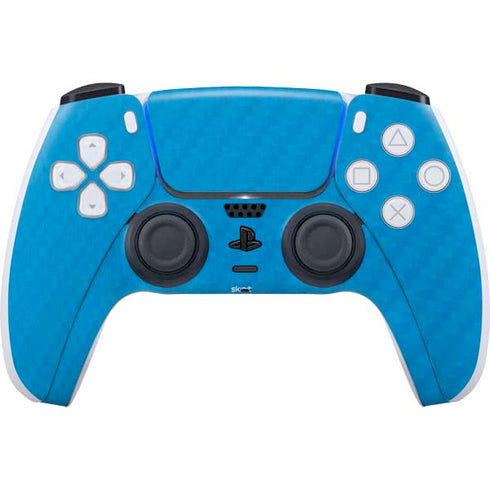 Blue Carbon Fiber Specialty Texture Material PlayStation PS5 Skins