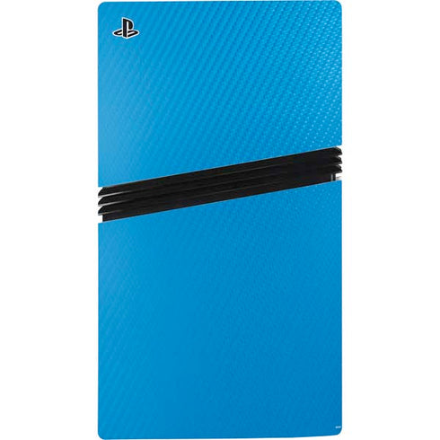 Blue Carbon Fiber Specialty Texture Material PS5 Pro Console Skin