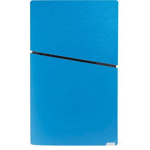 Blue Carbon Fiber Specialty Material PS5 Slim Digital Edition Console Skin