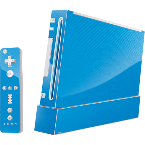 Blue Carbon Fiber Specialty Texture Material Nintendo Skins