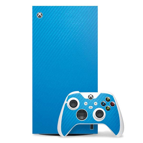 Blue Carbon Fiber Specialty Texture Material Xbox Series X Skins