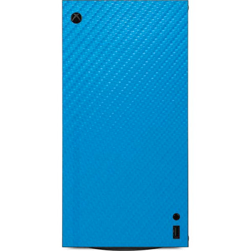 Blue Carbon Fiber Specialty Texture Material XBox Series X Digital Edition Console Skin