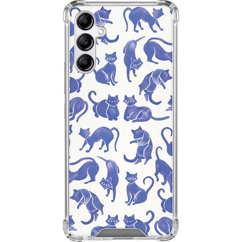 Blue Cats by Cat Coq Gabb Phone 4 Clear Case