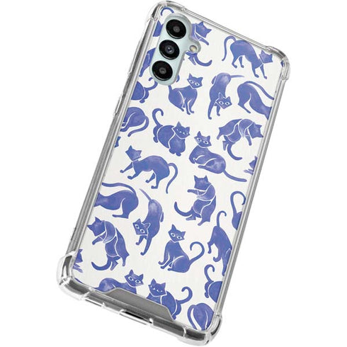 Blue Cats by Cat Coq Gabb Phone 4 Clear Case