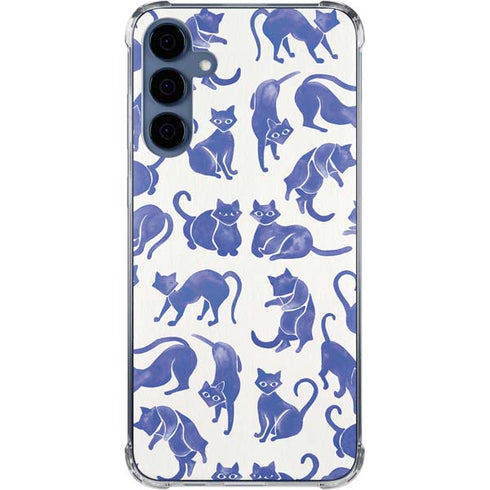 Blue Cats by Cat Coq Galaxy A35 5G Clear Case