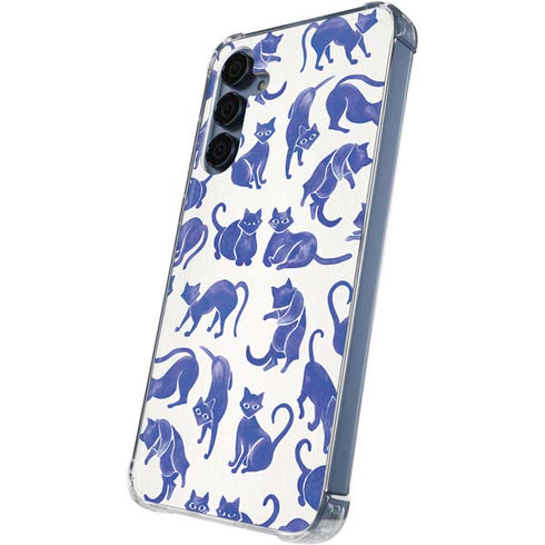 Blue Cats by Cat Coq Galaxy A35 5G Clear Case