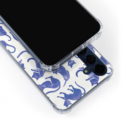 Blue Cats by Cat Coq Galaxy A55 5G Clear Case