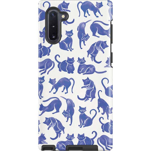 Blue Cats by Cat Coq Galaxy Cases