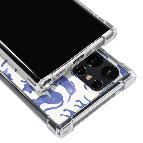Blue Cats by Cat Coq Galaxy S23 Ultra Clear Case