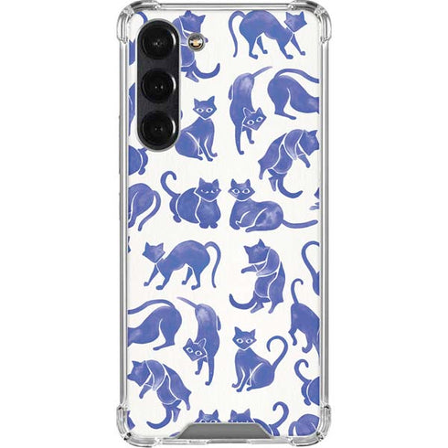 Blue Cats by Cat Coq Galaxy S24 FE Clear Case