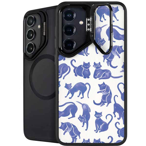 Blue Cats by Cat Coq Galaxy S24 FE Kickstand Case