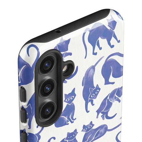 Blue Cats by Cat Coq Galaxy S25 Impact Case