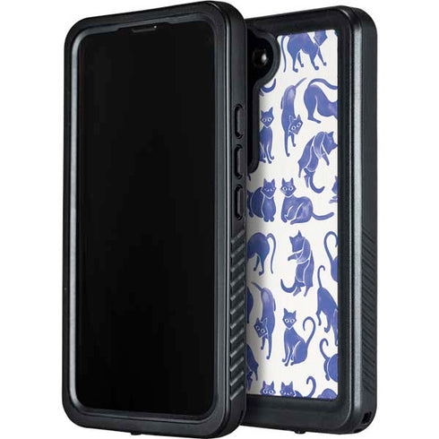 Blue Cats by Cat Coq Galaxy S24 Plus Waterproof Case