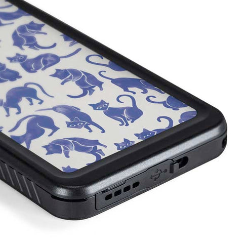 Blue Cats by Cat Coq Galaxy S24 Plus Waterproof Case