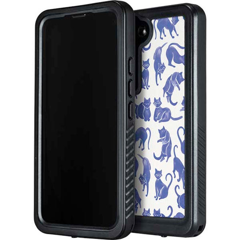 Blue Cats by Cat Coq Galaxy S24 Waterproof Case