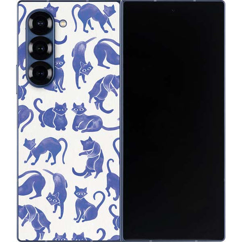 Blue Cats by Cat Coq Galaxy Z Fold6 Skin