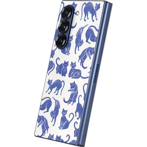 Blue Cats by Cat Coq Galaxy Z Fold6 Skin