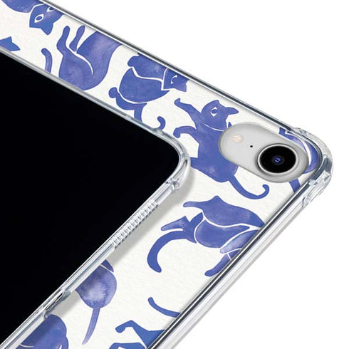 Blue Cats by Cat Coq iPad 11th Gen (2025) Clear Case