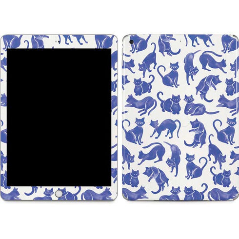 Blue Cats by Cat Coq Apple iPad Skin
