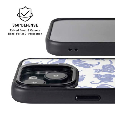 Blue Cats by Cat Coq iPhone 13 Kickstand Case