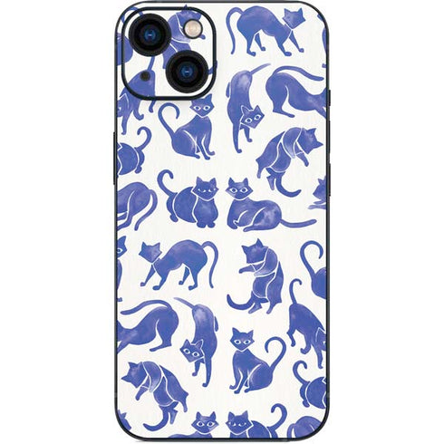 Blue Cats by Cat Coq iPhone Skins