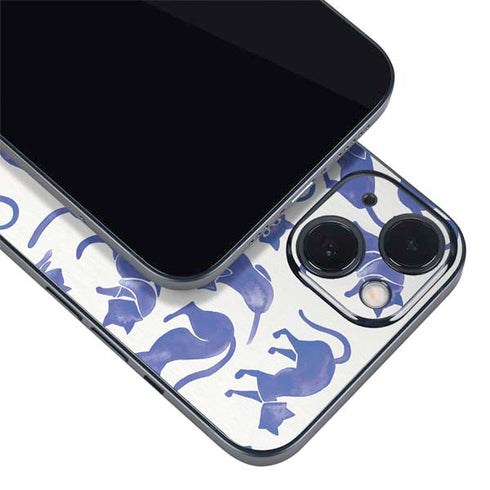 Blue Cats by Cat Coq iPhone Skins