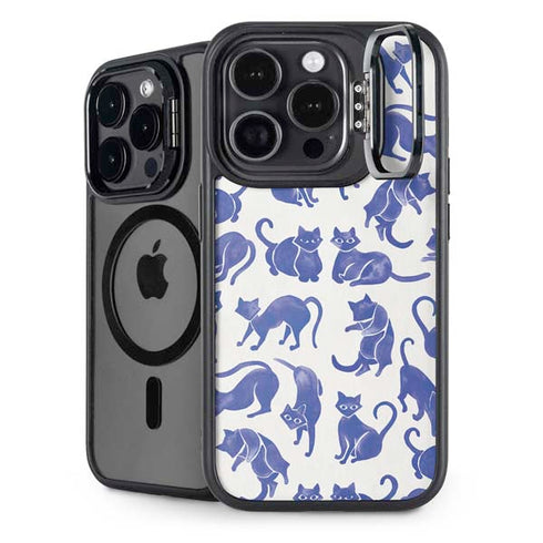 Blue Cats by Cat Coq iPhone 15 Pro Max Kickstand Case