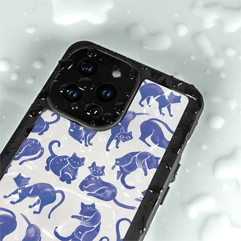 Blue Cats by Cat Coq iPhone 15 Pro Waterproof Case