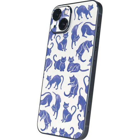 Blue Cats by Cat Coq iPhone 15 Skin