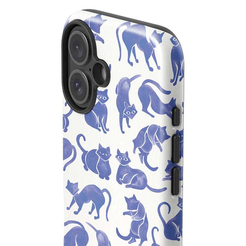 Blue Cats by Cat Coq iPhone 16 Impact Case
