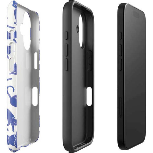 Blue Cats by Cat Coq iPhone 16 Impact Case