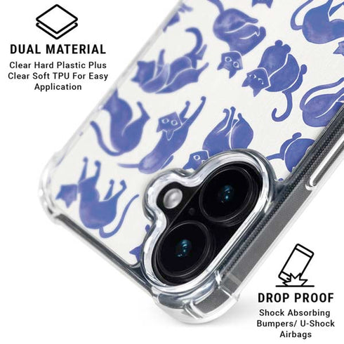 Blue Cats by Cat Coq iPhone 16 MagSafe Case