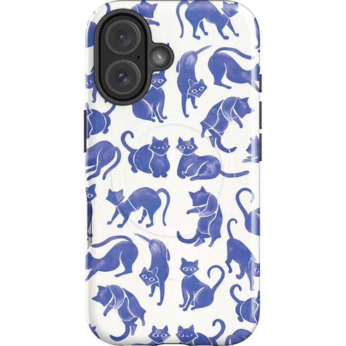 Blue Cats by Cat Coq iPhone 16 Magsafe Impact Case