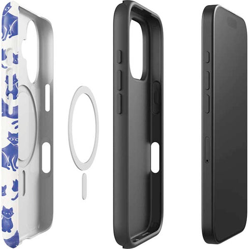 Blue Cats by Cat Coq iPhone 16 Magsafe Impact Case