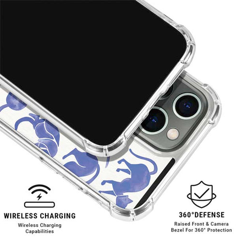 Blue Cats by Cat Coq iPhone 16 Pro Clear Case