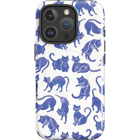 Blue Cats by Cat Coq iPhone 16 Pro Magsafe Impact Case