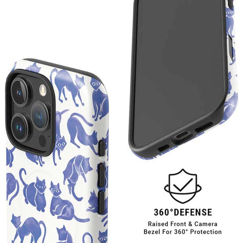 Blue Cats by Cat Coq iPhone 16 Pro Magsafe Impact Case