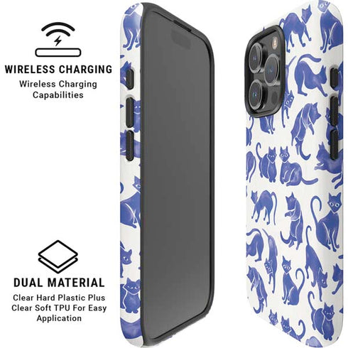 Blue Cats by Cat Coq iPhone 16 Pro Magsafe Impact Case
