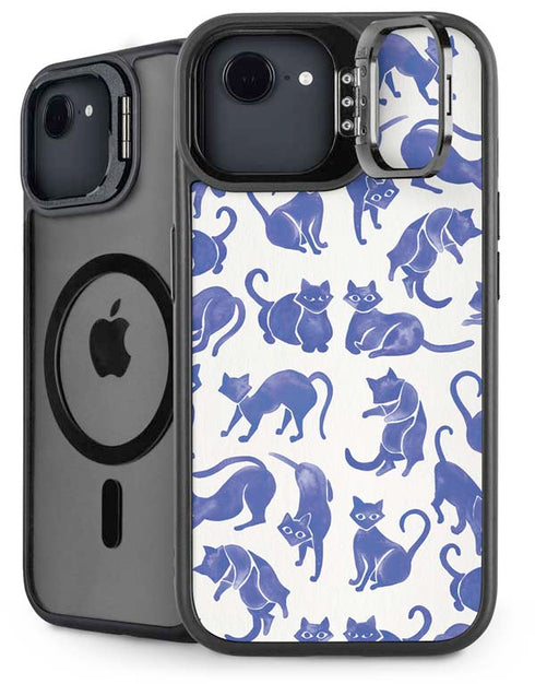 Blue Cats by Cat Coq iPhone 16e Kickstand Case