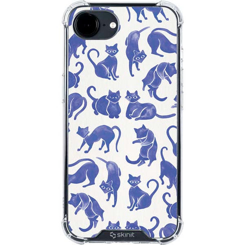 Blue Cats by Cat Coq iPhone 16e Clear Case