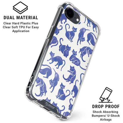 Blue Cats by Cat Coq iPhone 16e Clear Case