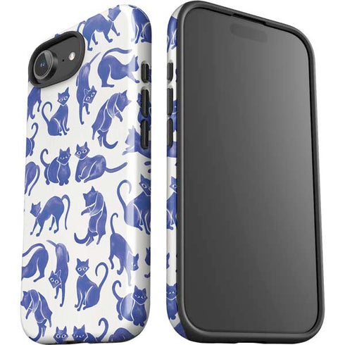 Blue Cats by Cat Coq iPhone 16e Impact Case