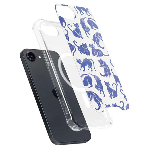 Blue Cats by Cat Coq iPhone 16e MagSafe Case