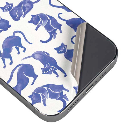 Blue Cats by Cat Coq iPhone 16e Skin