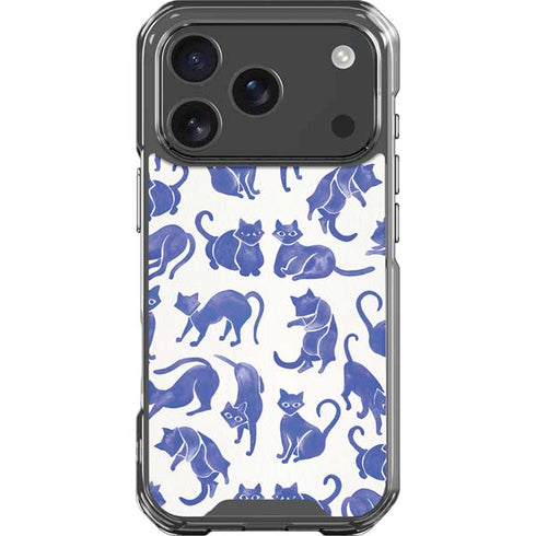 Blue Cats by Cat Coq iPhone 18 Pro Clear Case