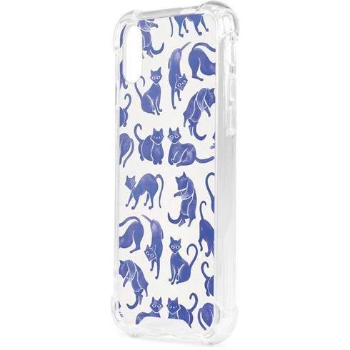 Blue Cats by Cat Coq iPhone XS Clear Case