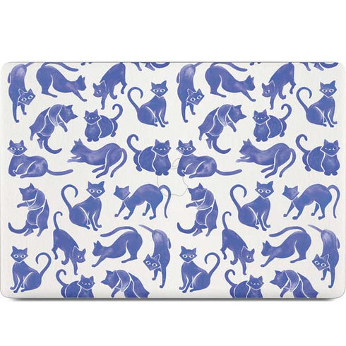 Blue Cats by Cat Coq MacBook Skins
