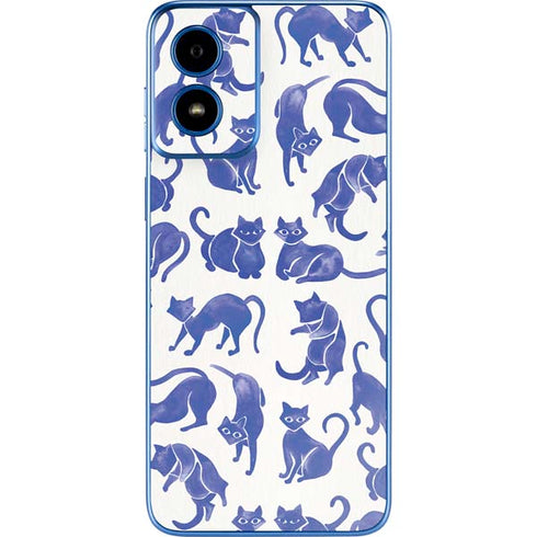 Blue Cats by Cat Coq Moto G Play 4G (2024) Skin