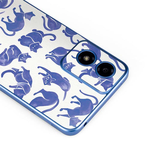 Blue Cats by Cat Coq Moto G Play 4G (2024) Skin