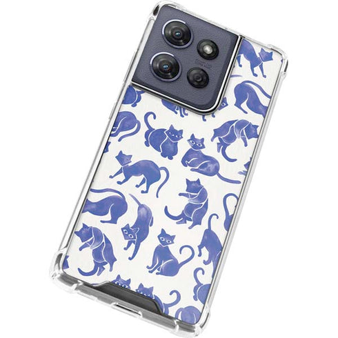 Blue Cats by Cat Coq Moto G Play 5G (2025) Clear Case